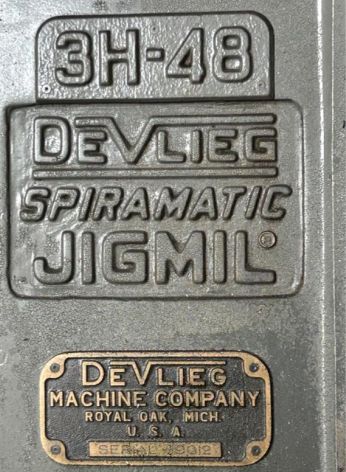 Devlieg Spiramatic 3H-48, Machine ID:8831